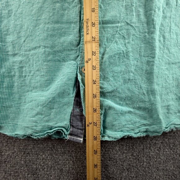 Tommy Bahama Linen Tencel Lyocell Light Green Pocket Button Up XL Short Sleeve - Picture 4 of 12